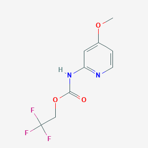 molecular formula C9H9F3N2O3 B2395779 2,2,2-trifluoroethyl N-(4-methoxypyridin-2-yl)carbamate CAS No. 2089277-58-5