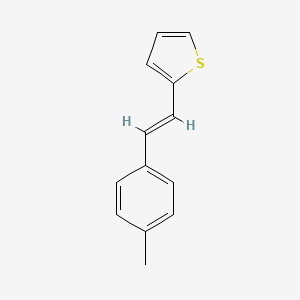 molecular formula C13H12S B2395782 2-[(E)-2-(4-methylphenyl)ethenyl]thiophene CAS No. 4565-20-2