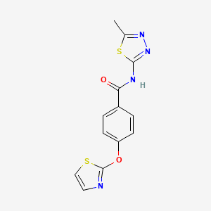 N-(5-methyl-1,3,4-thiadiazol-2-yl)-4-(thiazol-2-yloxy)benzamide
