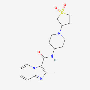 N-(1-(1,1-dioxidotetrahydrothiophen-3-yl)piperidin-4-yl)-2-methylimidazo[1,2-a]pyridine-3-carboxamide