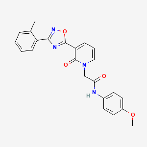 N-(4-methoxyphenyl)-2-(2-oxo-3-(3-(o-tolyl)-1,2,4-oxadiazol-5-yl)pyridin-1(2H)-yl)acetamide