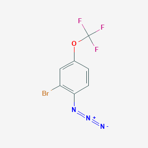 molecular formula C7H3BrF3N3O B2395811 1-Azido-2-bromo-4-(trifluoromethoxy)benzene CAS No. 2470435-17-5