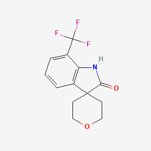 7-(Trifluoromethyl)-1H-spiro[indole-3,4'-oxane]-2-one