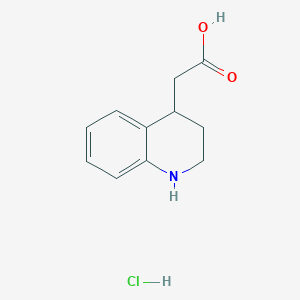 2-(1,2,3,4-Tetrahydroquinolin-4-yl)acetic acid hydrochloride