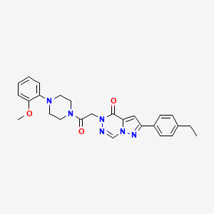 2-(4-ethylphenyl)-5-(2-(4-(2-methoxyphenyl)piperazin-1-yl)-2-oxoethyl)pyrazolo[1,5-d][1,2,4]triazin-4(5H)-one