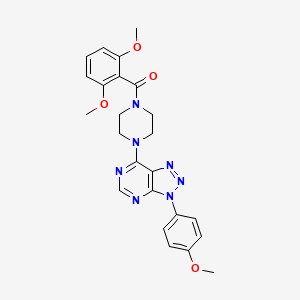 (2,6-dimethoxyphenyl)(4-(3-(4-methoxyphenyl)-3H-[1,2,3]triazolo[4,5-d]pyrimidin-7-yl)piperazin-1-yl)methanone