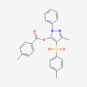 3-methyl-1-phenyl-4-tosyl-1H-pyrazol-5-yl 4-methylbenzoate