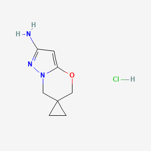 1',3'-Dihydrospiro{cyclopropane-1,2'-pyrazolo[3,2-b][1,3]oxazine}-6'-amine hydrochloride