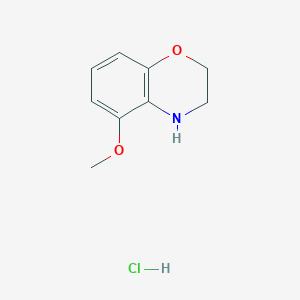 molecular formula C9H12ClNO2 B2395933 5-Methoxy-3,4-dihydro-2H-1,4-benzoxazine;hydrochloride CAS No. 2503205-31-8