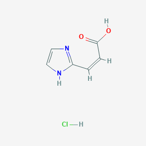 (2Z)-3-(1H-imidazol-2-yl)prop-2-enoic acid hydrochloride, Z