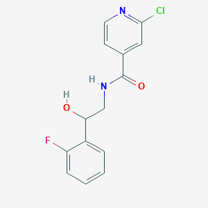 molecular formula C14H12ClFN2O2 B2395950 2-Chloro-N-[2-(2-fluorophenyl)-2-hydroxyethyl]pyridine-4-carboxamide CAS No. 1436071-33-8