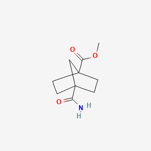 molecular formula C10H15NO3 B2395964 4-氨基甲酰基双环[2.2.1]庚烷-1-羧酸甲酯 CAS No. 15448-78-9