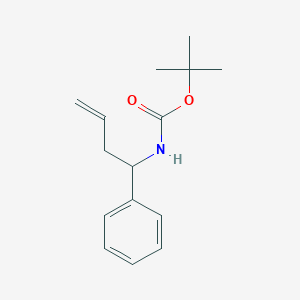 molecular formula C15H21NO2 B2395969 N-Boc-(+/-)-1-phenylbut-3-en-1-amine CAS No. 187974-79-4
