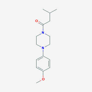molecular formula C16H24N2O2 B239598 1-(4-Methoxyphenyl)-4-(3-methylbutanoyl)piperazine 