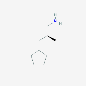 molecular formula C9H19N B2395986 (2S)-3-Cyclopentyl-2-methylpropan-1-amine CAS No. 2248173-83-1