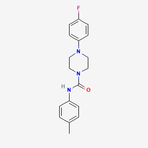 molecular formula C18H20FN3O B2395991 4-(4-fluorophenyl)-N-(4-methylphenyl)piperazine-1-carboxamide CAS No. 710312-06-4