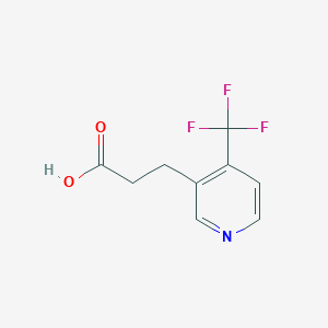 molecular formula C9H8F3NO2 B2396013 3-(4-(三氟甲基)吡啶-3-基)丙酸 CAS No. 1603111-54-1