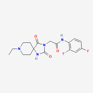 molecular formula C17H20F2N4O3 B2396082 N-(2,4-difluorophenyl)-2-(8-ethyl-2,4-dioxo-1,3,8-triazaspiro[4.5]decan-3-yl)acetamide CAS No. 941880-27-9