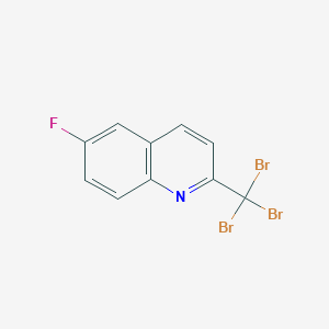 molecular formula C10H5Br3FN B2396086 6-Fluoro-2-(tribromomethyl)quinoline CAS No. 219689-74-4