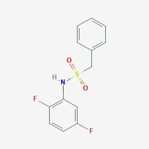 molecular formula C13H11F2NO2S B239611 N-(2,5-difluorophenyl)(phenyl)methanesulfonamide 