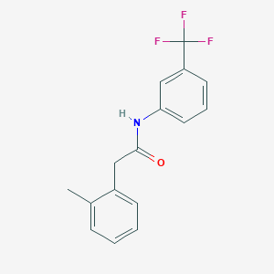 molecular formula C16H14F3NO B239613 2-(2-methylphenyl)-N-[3-(trifluoromethyl)phenyl]acetamide 