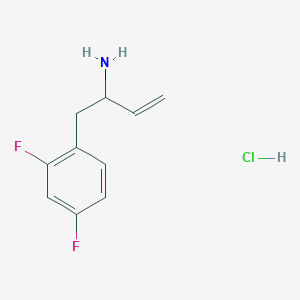 1-(2,4-Difluorophenyl)but-3-en-2-amine;hydrochloride