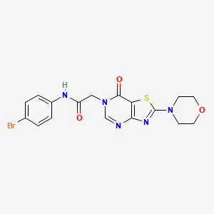 N-(4-bromophenyl)-2-(2-morpholino-7-oxothiazolo[4,5-d]pyrimidin-6(7H)-yl)acetamide