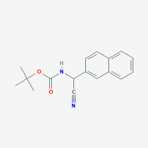 molecular formula C17H18N2O2 B2396157 tert-butyl N-[cyano(naphthalen-2-yl)methyl]carbamate CAS No. 946384-53-8