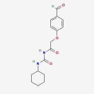 molecular formula C16H20N2O4 B2396162 N-(cyclohexylcarbamoyl)-2-(4-formylphenoxy)acetamide CAS No. 735306-98-6