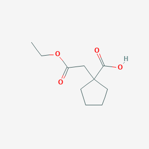 1-(2-Ethoxy-2-oxoethyl)cyclopentanecarboxylic acid