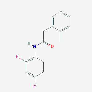 molecular formula C15H13F2NO B239617 N-(2,4-difluorophenyl)-2-(2-methylphenyl)acetamide 