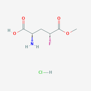 B2396199 (2S,4R)-2-Amino-4-fluoro-5-methoxy-5-oxopentanoic acid;hydrochloride CAS No. 2470280-24-9