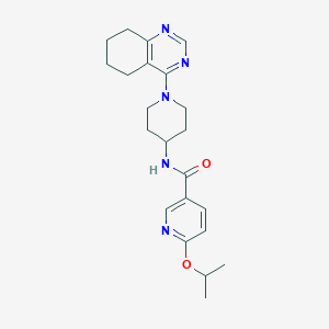 6-isopropoxy-N-(1-(5,6,7,8-tetrahydroquinazolin-4-yl)piperidin-4-yl)nicotinamide