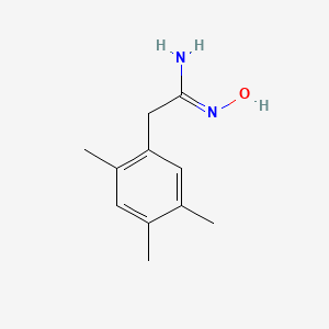 B2396227 N'-hydroxy-2-(2,4,5-trimethylphenyl)ethanimidamide CAS No. 885952-92-1
