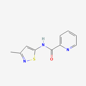 molecular formula C10H9N3OS B2396230 N-(3-甲基异噻唑-5-基)吡啶甲酰胺 CAS No. 1235624-32-4