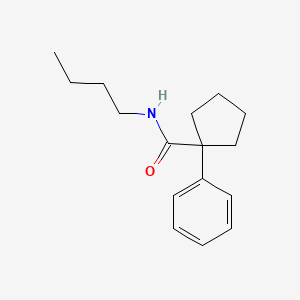 molecular formula C16H23NO B2396249 N-butyl-1-phenylcyclopentane-1-carboxamide CAS No. 354992-72-6