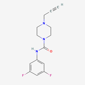 N-(3,5-Difluorophenyl)-4-prop-2-ynylpiperazine-1-carboxamide