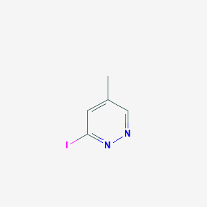 molecular formula C5H5IN2 B2396256 3-碘-5-甲基嘧啶嗪 CAS No. 1702869-07-5