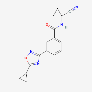 N-(1-Cyanocyclopropyl)-3-(5-cyclopropyl-1,2,4-oxadiazol-3-YL)benzamide
