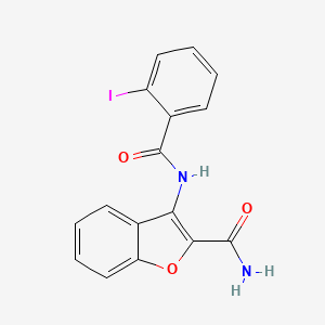 3-(2-Iodobenzamido)benzofuran-2-carboxamide