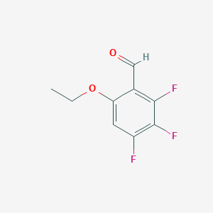 molecular formula C9H7F3O2 B2396263 6-Ethoxy-2,3,4-trifluorobenzaldehyde CAS No. 1980049-36-2