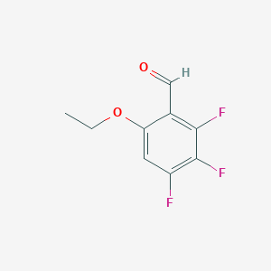 molecular formula C9H7F3O2 B2396263 6-乙氧基-2,3,4-三氟苯甲醛 CAS No. 1980049-36-2