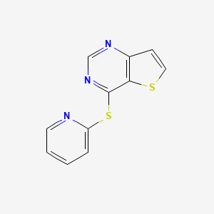 4-Pyridin-2-ylsulfanylthieno[3,2-d]pyrimidine