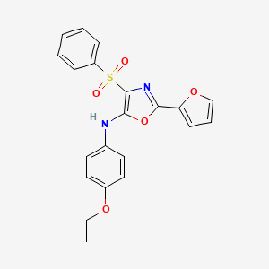 N-(4-ethoxyphenyl)-2-(furan-2-yl)-4-(phenylsulfonyl)-1,3-oxazol-5-amine