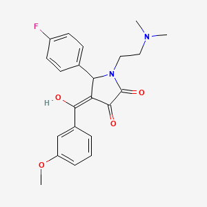 1-(2-(dimethylamino)ethyl)-5-(4-fluorophenyl)-3-hydroxy-4-(3-methoxybenzoyl)-1H-pyrrol-2(5H)-one
