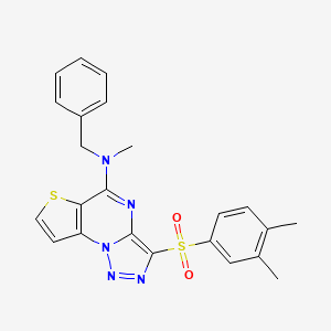 N-benzyl-3-(3,4-dimethylphenylsulfonyl)-N-methylthieno[2,3-e][1,2,3]triazolo[1,5-a]pyrimidin-5-amine