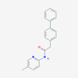 molecular formula C20H18N2O B239629 2-[1,1'-biphenyl]-4-yl-N-(5-methyl-2-pyridinyl)acetamide 
