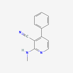 molecular formula C13H11N3 B2396294 2-(Metilamino)-4-fenilpiridina-3-carbonitrilo CAS No. 339103-54-7