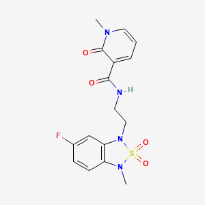 N-(2-(6-fluoro-3-methyl-2,2-dioxidobenzo[c][1,2,5]thiadiazol-1(3H)-yl)ethyl)-1-methyl-2-oxo-1,2-dihydropyridine-3-carboxamide