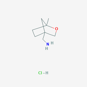 molecular formula C8H16ClNO B2396315 (1-Methyl-2-oxabicyclo[2.2.1]heptan-4-yl)methanamine;hydrochloride CAS No. 2243513-96-2